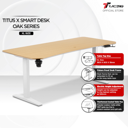 โต๊ะปรับระดับ TTRACING TITUS X SMART DESK 1.8M สี OAK_1